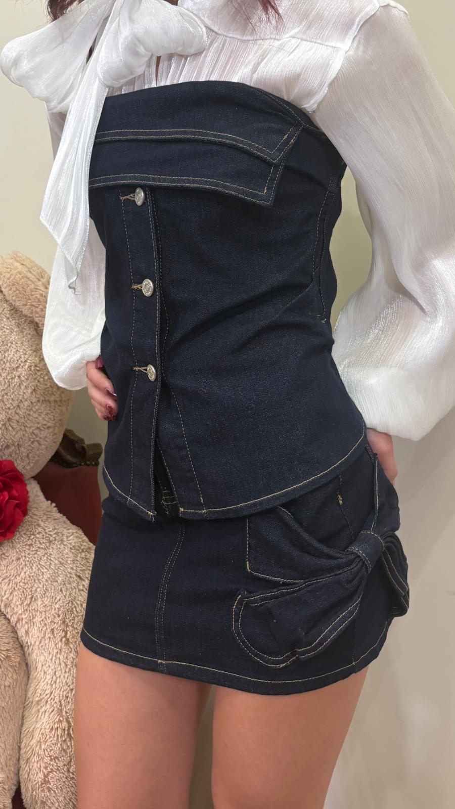 Top "Amour en Jeans"
