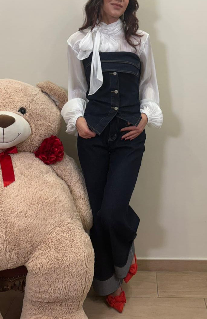 Top "Amour en Jeans"