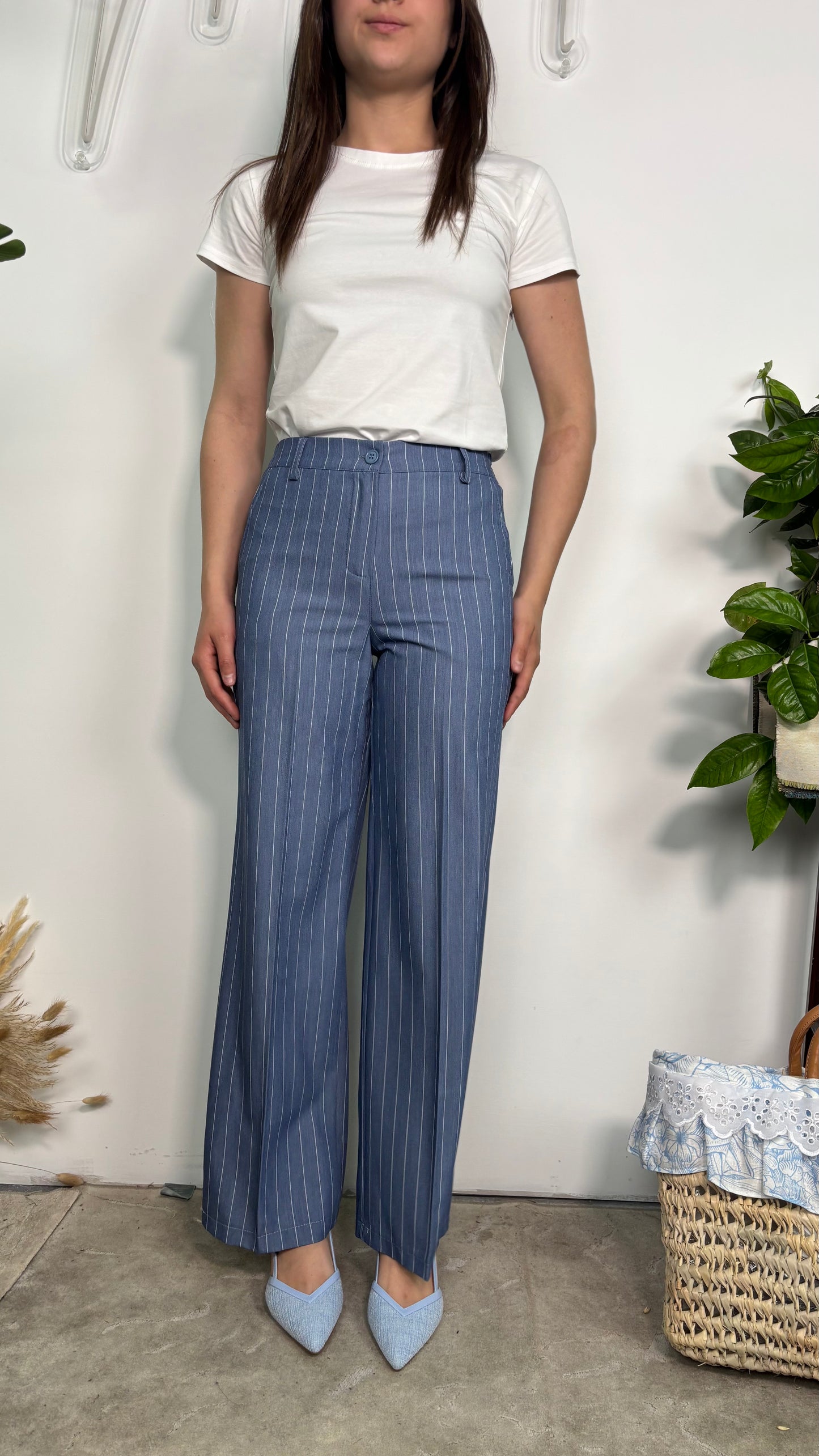 Pantalone gessato