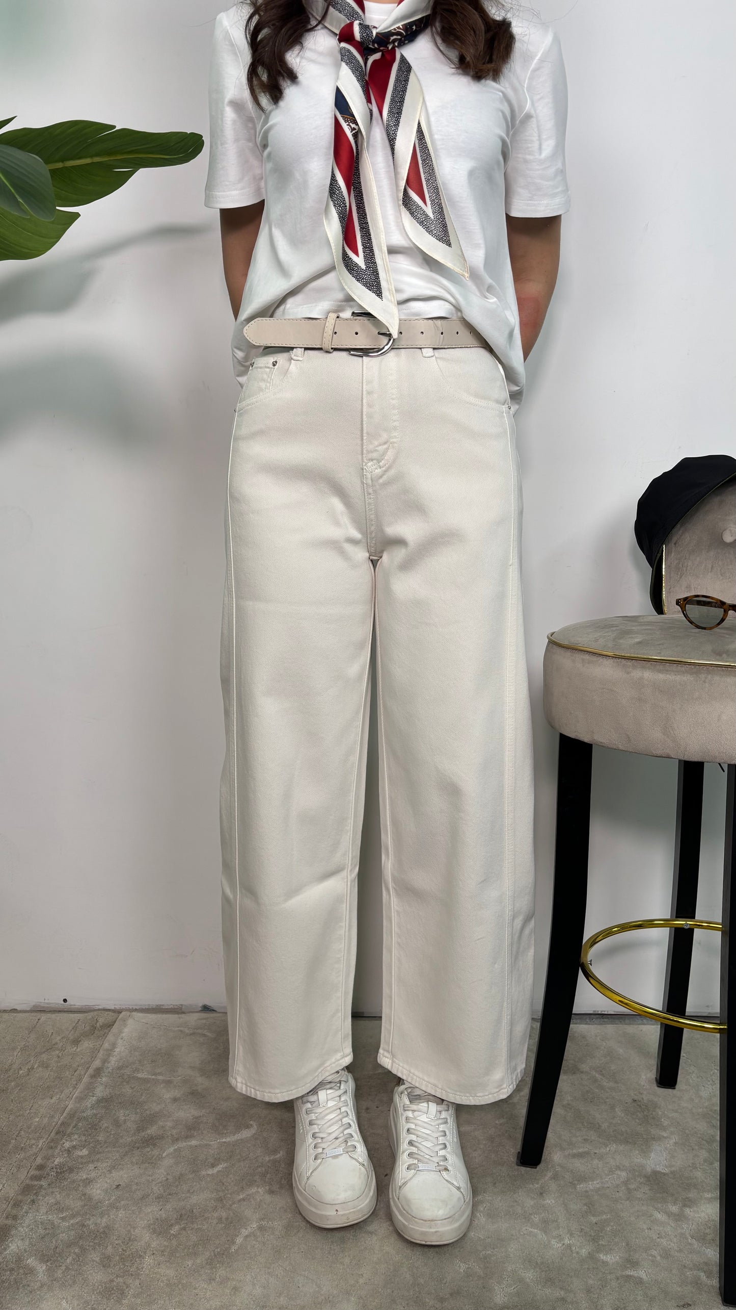 Jeans Balloon Crema