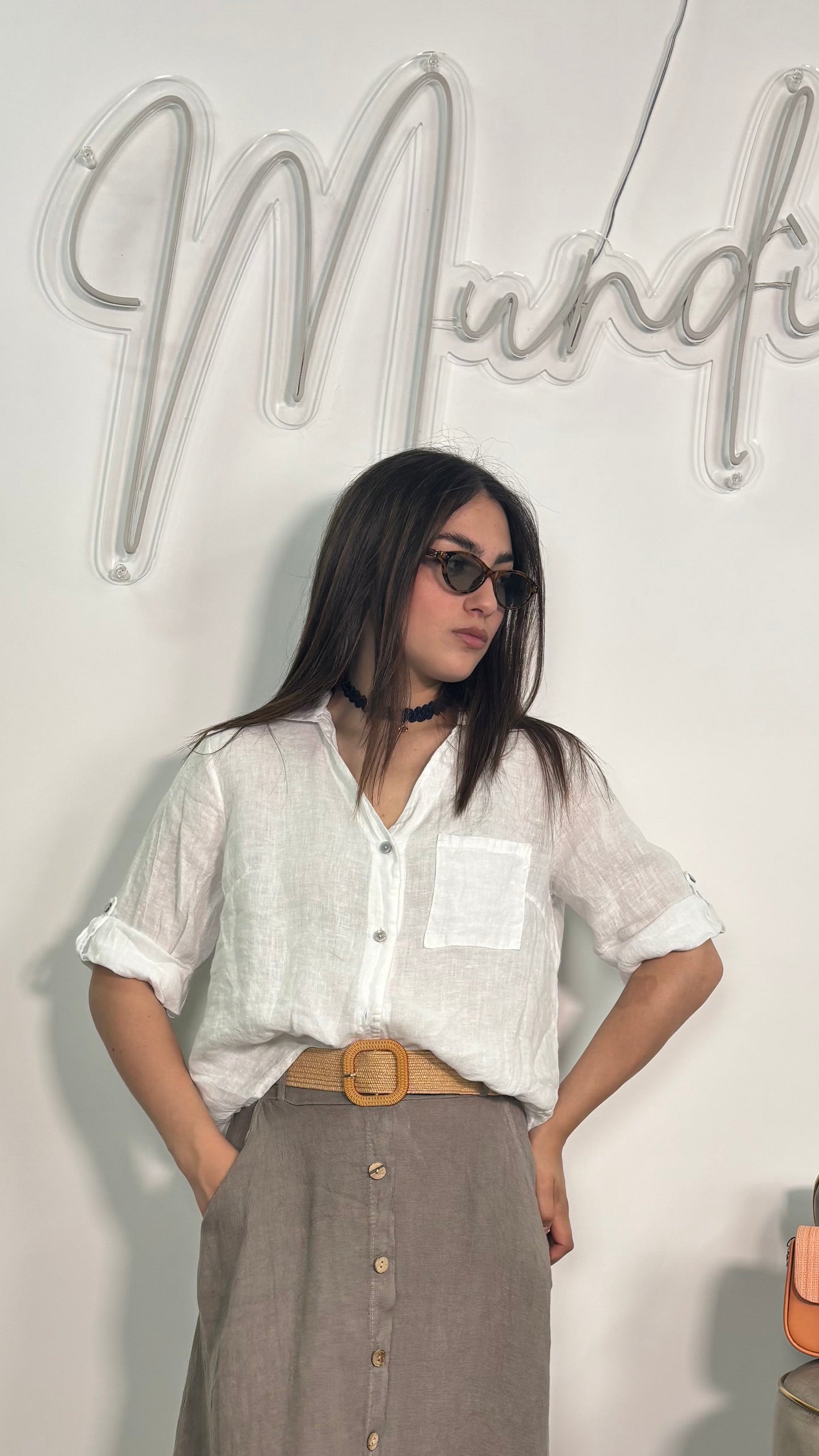Camicia Adelaide in 100% puro lino