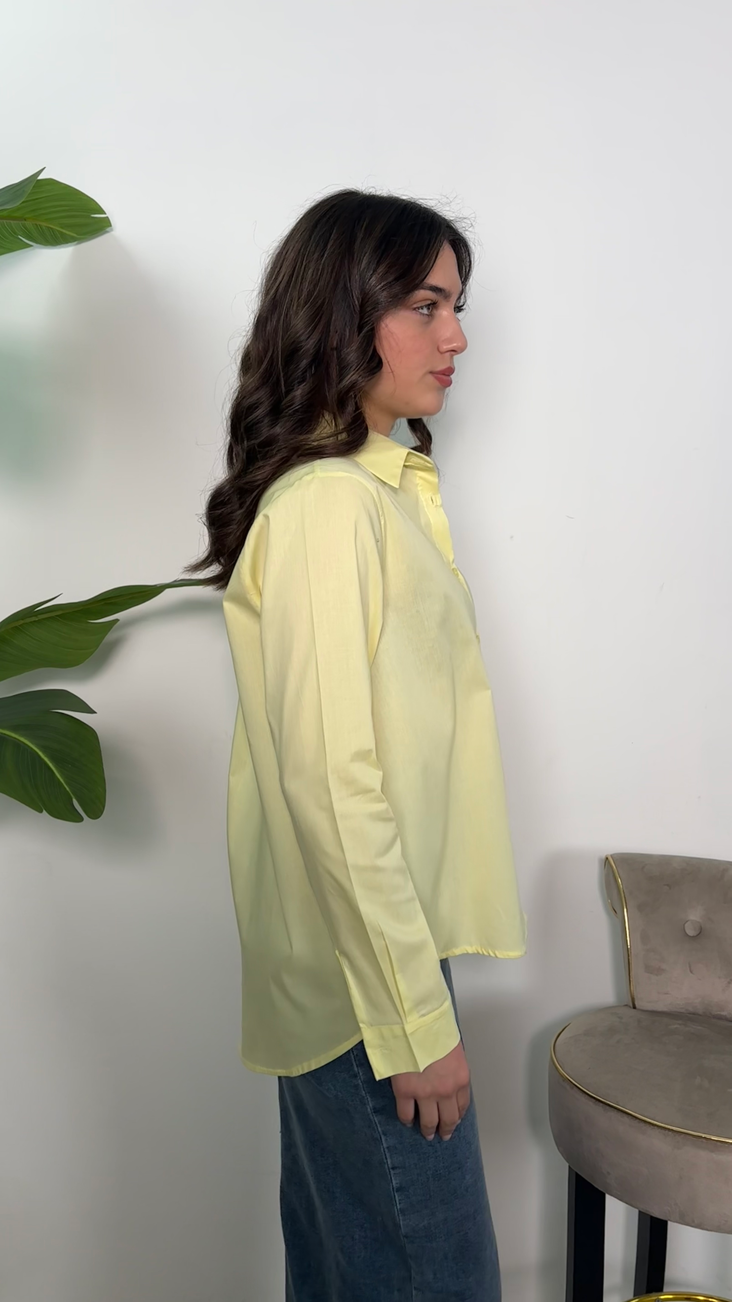 Camicia in cotone basic