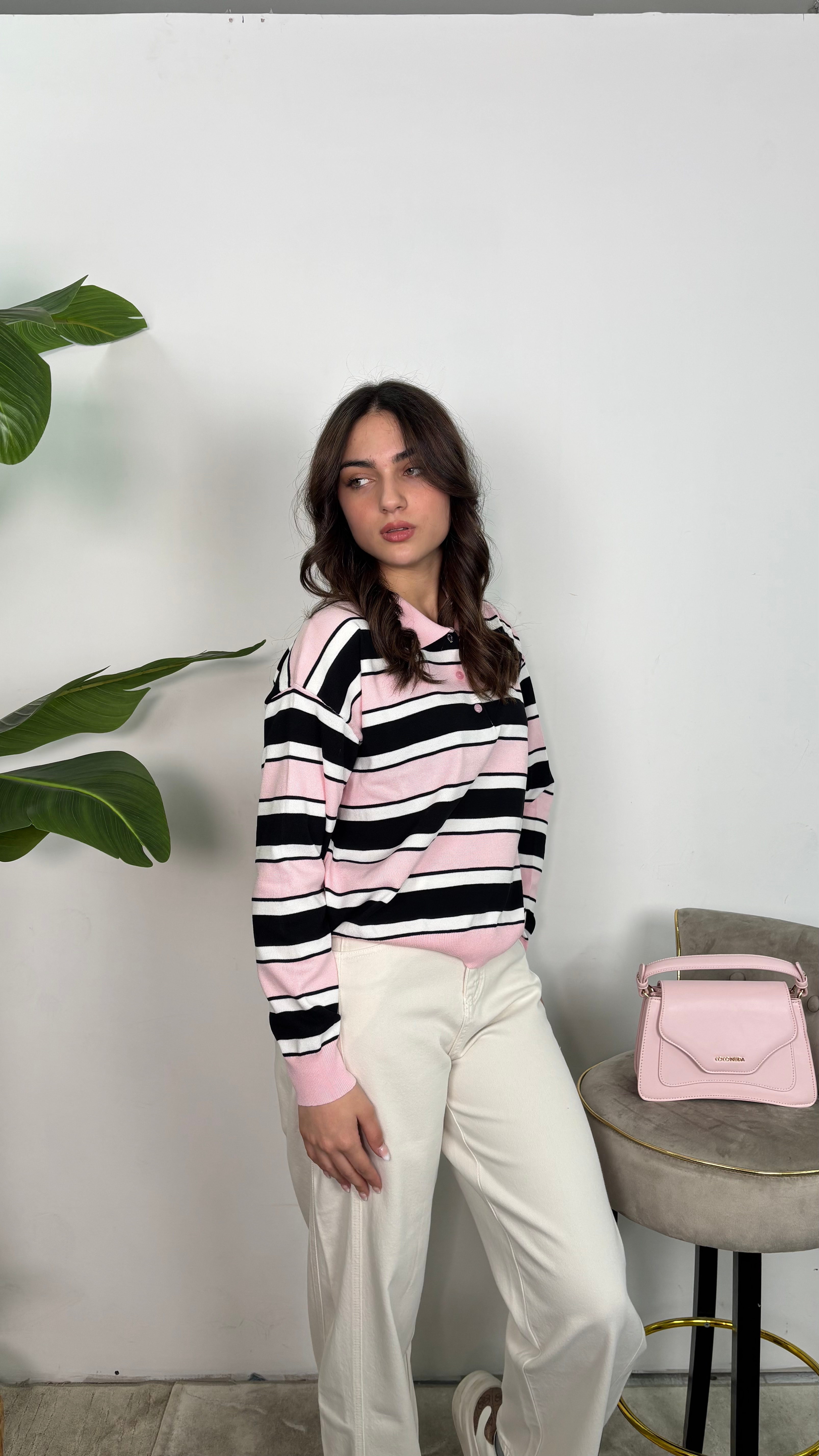 Polo a righe primaverile
