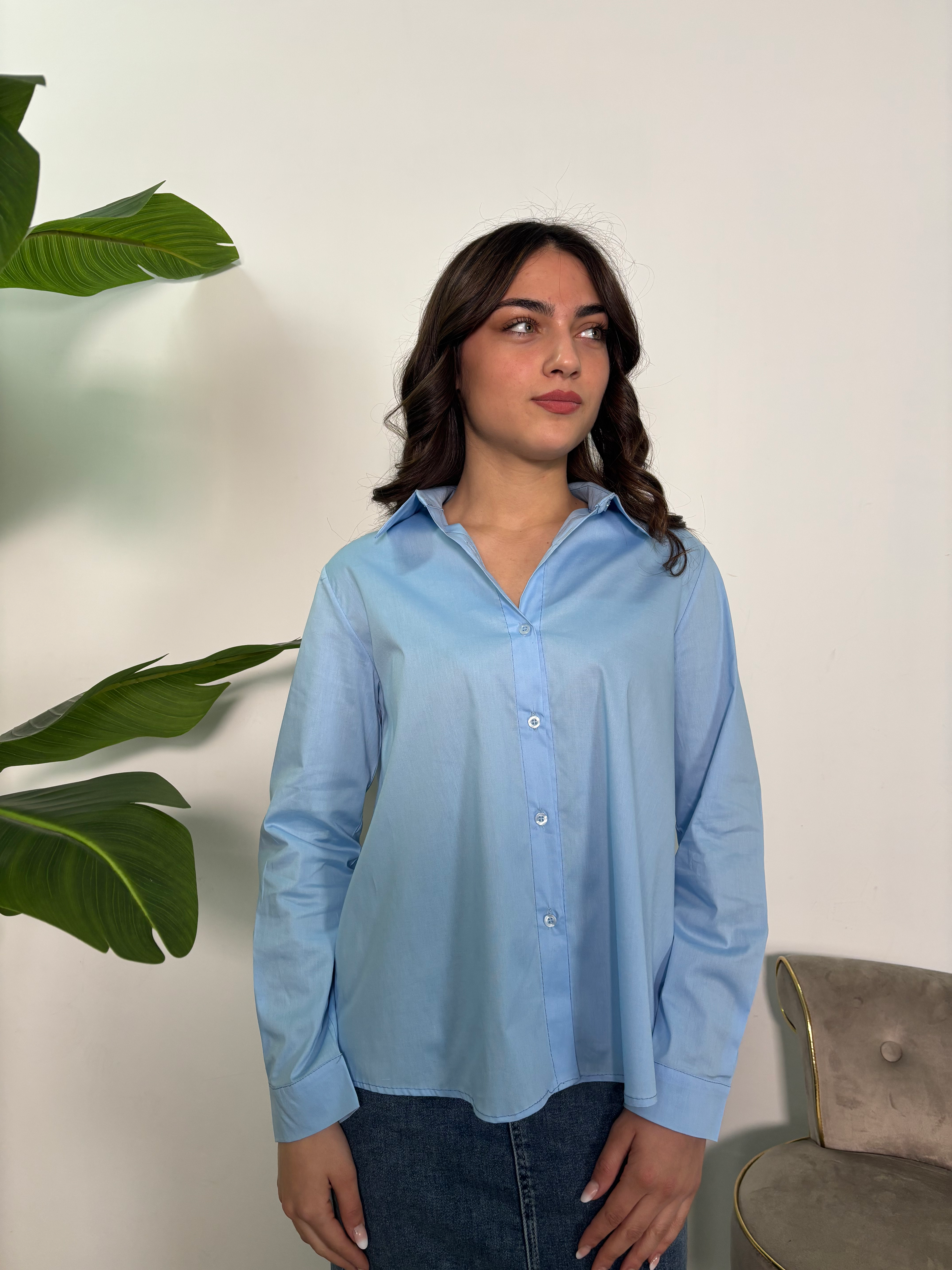 Camicia in cotone basic
