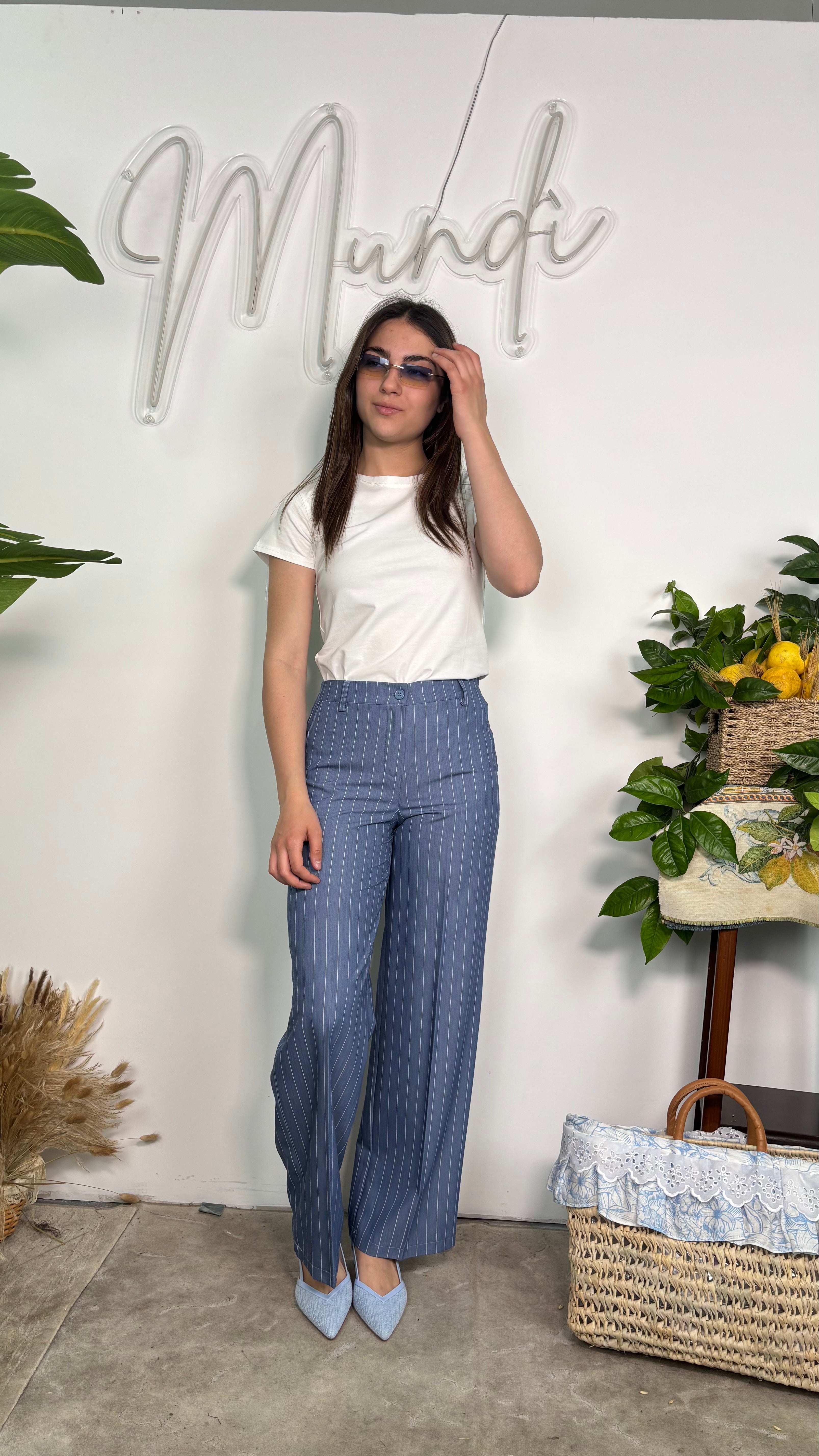 Pantalone gessato