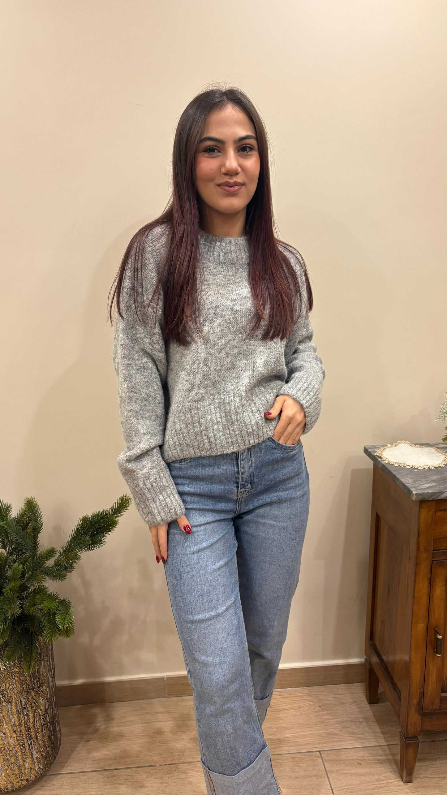 Maglione in Lana Mohair