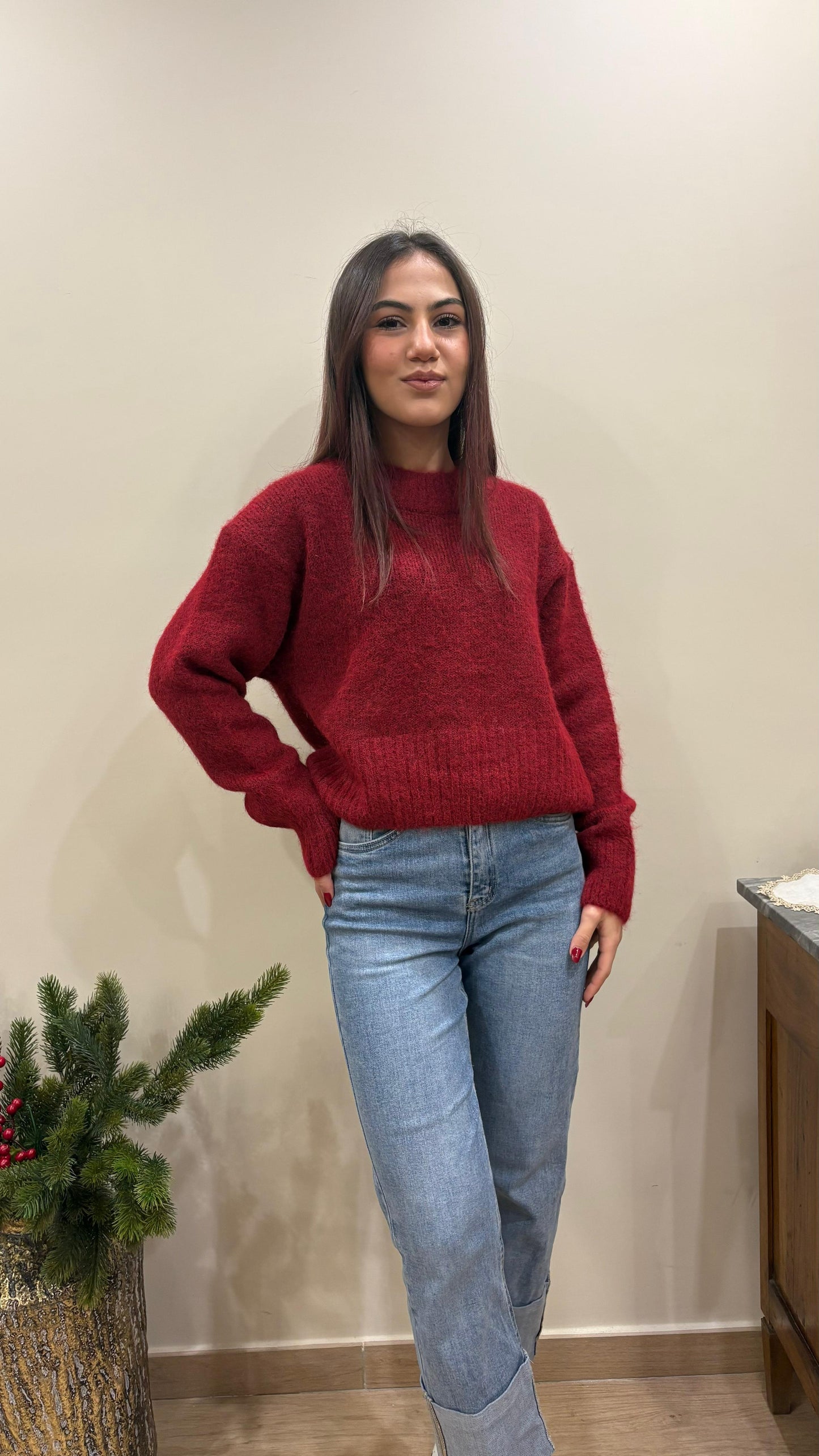 Maglione in Lana Mohair