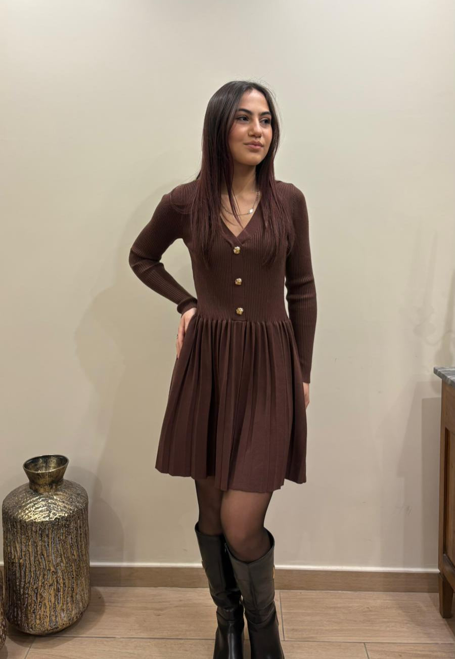 Vestito con dettaglio Bottoni